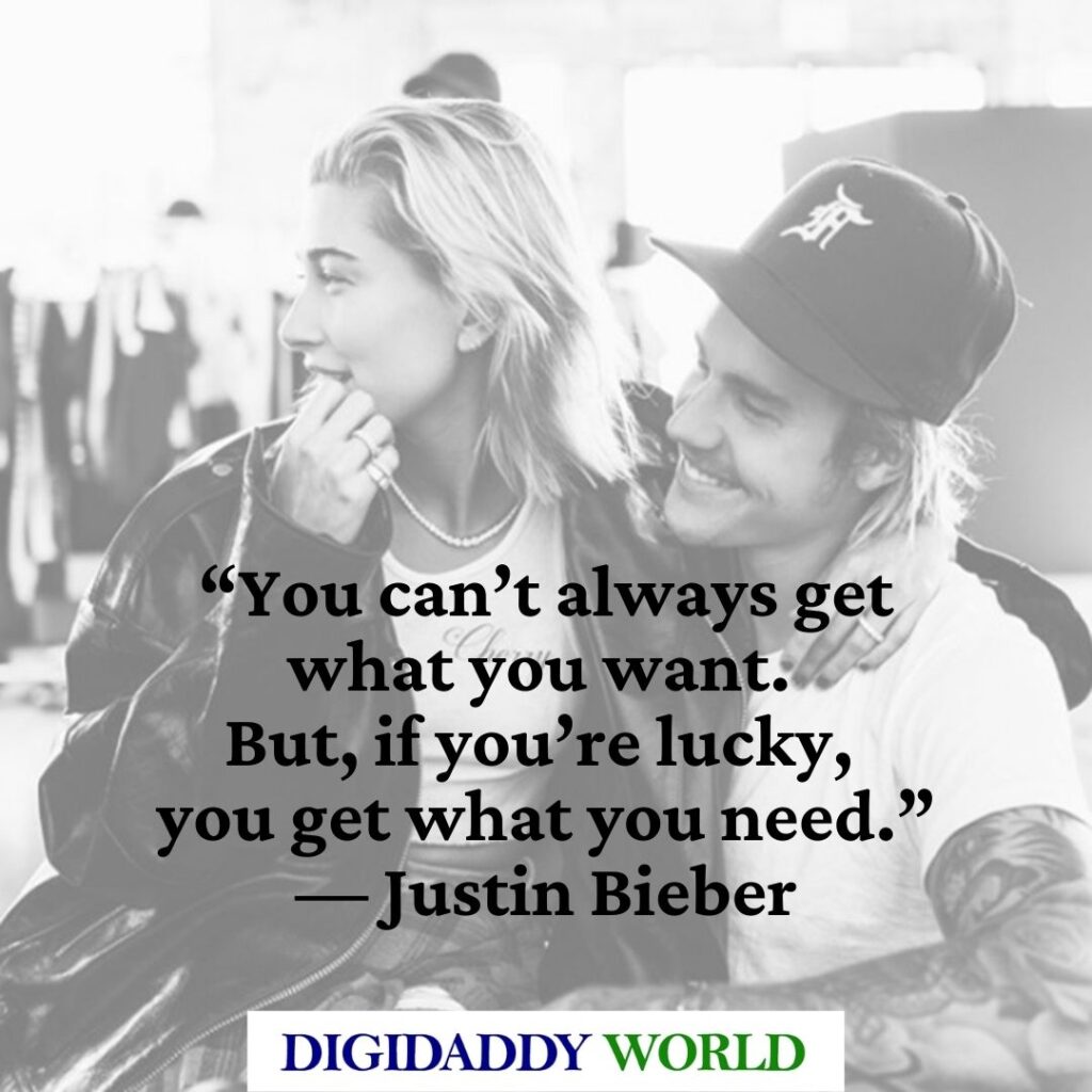 50+ Best Justin Bieber Love Quotes and Sayings - DigiDaddy World