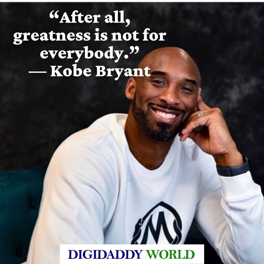 Kobe Bryant Lazy Quotes, Phrases and Sayings